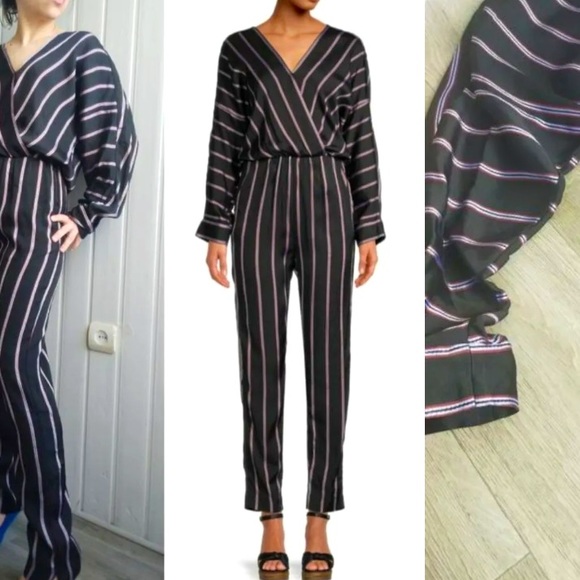 Maje Pants - Maje striped jumpsuit, NWT